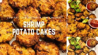 Shrimp Potato Cakes - Low Fat, Low Sodium, and Low Calorie -Air Fryer