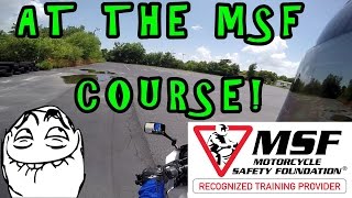 Tutorial: At the MSF Course! What to Expect! Motorcycle training for beginners! Motorcycle Safety