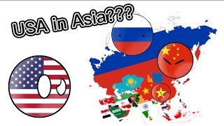 USA in Asia |countriballs| (Kosts mapping) #countriballs #Asia #countries #USA