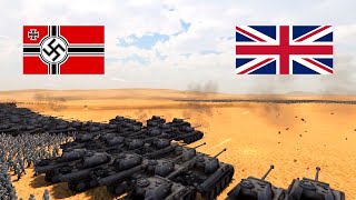 WW2 German Army VS WW2 British Army (Ultimate Epic Battle Simulator 2)