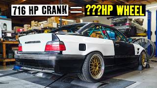 CRANK vs WHEEL Horsepower Testing with Vin's 700hp LS Powered M3!