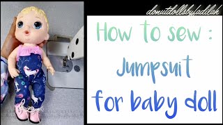 [PDF] Sewing Tutorial How to sew Jumpsuit for Baby Alive doll