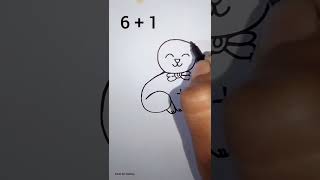 draw a cat || 6+1=🐈‍⬛