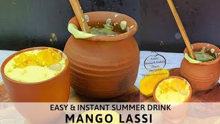 Mango Lassi At Home | Quick and Simple Mango Lassi #mangolassi #lassirecipes #shorts