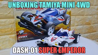 Unboxing (BUKAN REVIEW) Tamiya Mini 4WD Dash-01 Super Emperor MS Chassis