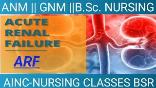 ARF|| Acute renal failure || Renal Failure|| MSN|| GNM||BSC.N