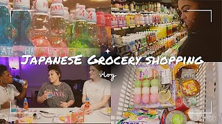 LAINA G VlOG | Japanese Grocery Store Shopping + Trying Japanese food / Snacks