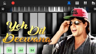 Yeh Dil Deewana Piano Tutorial - Pardes | Shahrukh Khan | Sonu Nigam | @melodiouszahid