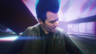 Michael fights aliens in GTA 5