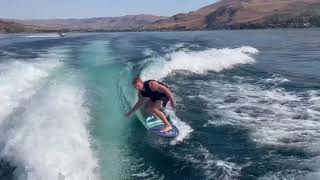 The best surfing falls! HUGE Malibu wave! M235