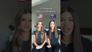 Comparing AUS to USA white women words #twins #funny