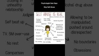 Psychologist Sam Says | Stop Self Abuse