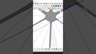 How to model daxin airport in SketchUp + subD #design #architect #art  #amazingarchitecture