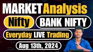 Live Trading Nifty Bank for 14 Aug, 2024 | Intraday Options Buying in Telugu