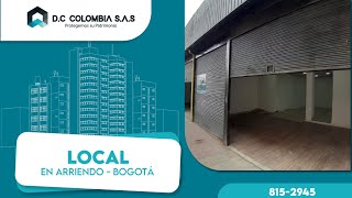 ARRIENDO DE LOCAL EN EL BARRIO LA FRAGUA EN BOGOTÁ