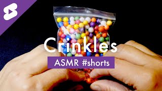 Colorful Styrofoam Beads Crinkles ASMR #shorts