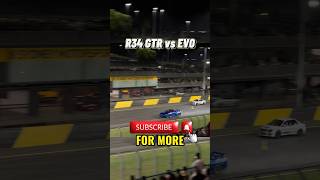 R34 GTR vs EVO #motorsport #shorts #gtr