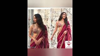 Kiara Advani style glamorous saree are here 😘🌹 #shorts #krishnawomengallery