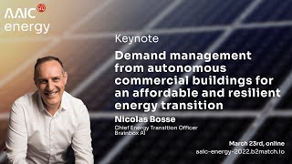 Demand management of autonomous commercial buildings for an affordable & resilient energy transition