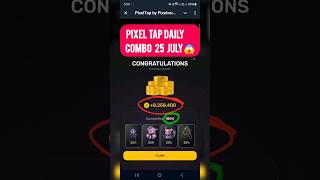 Pixel tap by pixelverse daily combo 25 July 2024 100% complection #pixeltap #pixelverse #pixeltap