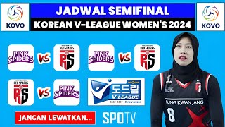 Jadwal Semifinal Liga Voli Putri Korea 2024 - Red Sparks vs Pink Spiders - Head to Head & Top Skor