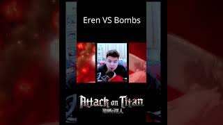 Eren VS Bombs! Attack On Titan. S3 E3 Reaction #shorts