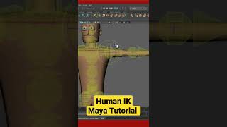 #MayaTutorial #Human IK #Rigging #rees3d #shorts