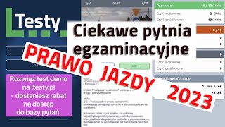 🛑Ciekawe pytania egzaminacyjne na prawo jazdy 2023🛑