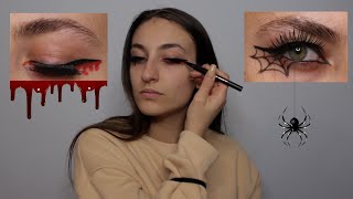 HALLOWEEN EYELINER IDEAS YOU SHOULD TRY 🕸️🕷️🎃💉 ||Mariasciara