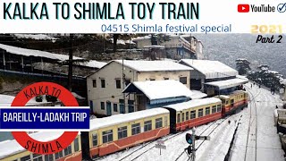 Kalka Shimla Train journey | Toy Train Shimla | BAREILLY laddakh trip part 2