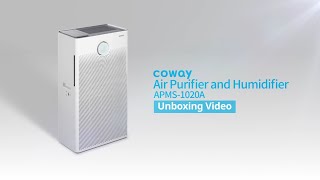 Coway Air Purifier & Humidifier APMS-1020A Unboxing Video