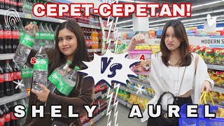 BELANJA BERDASAR INISIAL NAMA KITA?? BATTLE!!| Aurelliaurel Ft. @ShelyChe