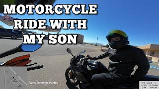 Motorcycle Ride with my Son to Cochiti Lake New Mexico