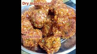 Dry manchurian #shorts #manchurianrecipe #cabbagepakoda