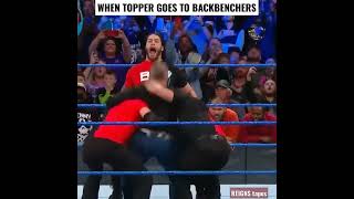 When Topper goes to Backbenchers 😂 REIGNS ki Memes #20 ft. #romanreigns #shorts