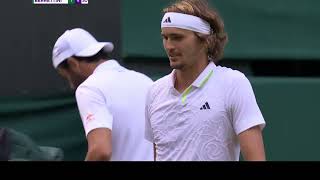 Berrettini vs Zverev Wimbledon 2023 highlights #tennis