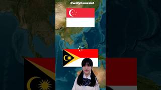 Menggabungkan Bendera Negara Anggota Asean @willyhamzah2 #asean #asia #geography #world #shorts