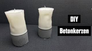 DIY Beton Kerze