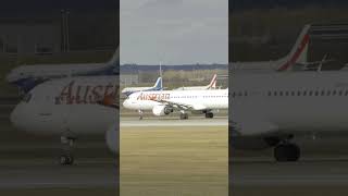 🛫 Austrian Airlines Airbus A321-211 OE-LBF taking off at Munich Airport (MUC) #planespotting