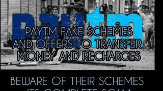 PAYTM Fake Offers and Schemes