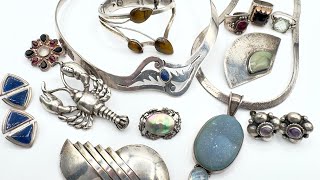 Stunning Vintage Sterling Silver Jewelry Discovered In An Online Auction! Tiffany - Taxco - Gems