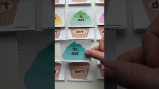 Contractions Cupcake Match Activity #shorts #contractions #teacherresources #teachingresources #ela