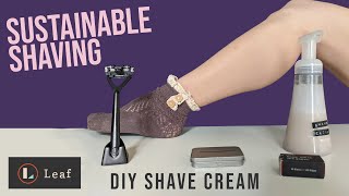 Eco-friendly Shaving: Leaf Razor And Homemade Shaving Cream