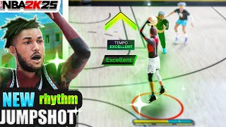 this NEW JUMPSHOT just FIXED Rhythm Shooting/FADING in NBA 2K25🤩...