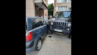 Hummer боевое крещение. ДТП