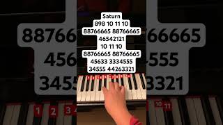 Saturn // follow my instagram: jessnotes123 #piano #pianotutorial #pianomusic #sza #saturn