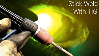 Pulse Stick Welding With a TIG Welder - High Frequency Arc Start and Variable Amperage