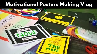 How To Make Motivational Posters For Study Room | Motivational Posters Kaise Banaye | Study Vlog