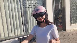 Dual Lens Motorcycle Helmet General Summer Sun Proof Safety Pink Motorbike for Women