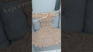 Ficou lindo🤩 #crochet #vestidos #moda #crocher #crochetar #shorts